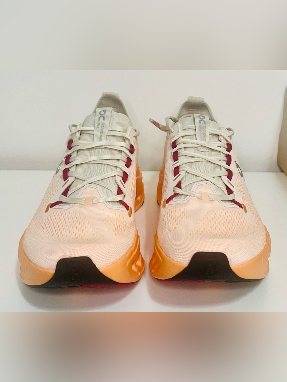 On Running Cloudsurfer Running Shoes in Tan/Peach/Orange Men’s - Picture 3 of 7